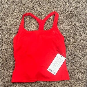lululemon athletica Red Racerback Tank Top